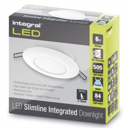 Downlight Slimline 505Lm 6 Watt (13W) 5000K IP20