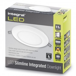 Downlight Slimline 980Lm 11 Watt (18W) 3000K IP20