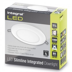 Downlight Slimline 1000Lm 11 Watt (18W) 4000K IP20