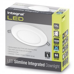 Downlight Slimline 1030Lm 11 Watt (18W) 6500K IP20