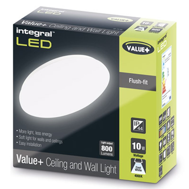 Bulkhead Value+ 800Lm 10 Watt 4000K IP44