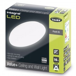 Bulkhead Value+ 1200Lm 16 Watt 4000K IP44