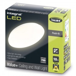 Bulkhead Value+ 700Lm 10 Watt 3000K IP44