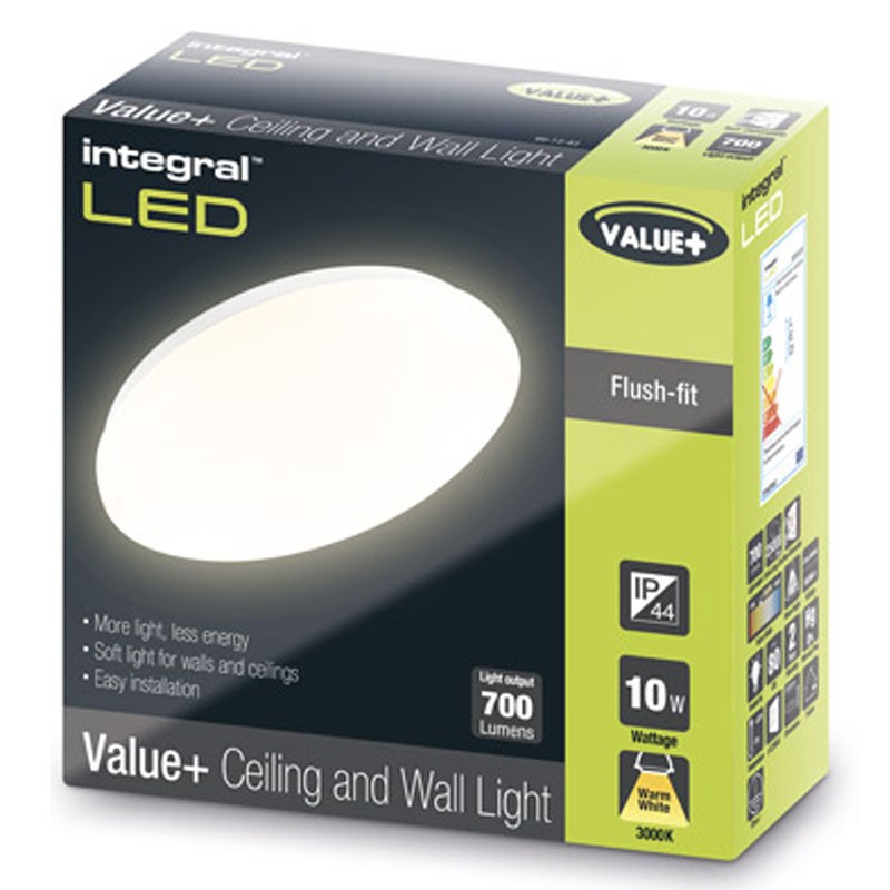 Bulkhead Value+ 700Lm 10 Watt 3000K IP44