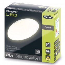 Bulkhead Value+ 1500Lm 21 Watt 3000K IP44