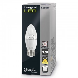 E27 Kerte 470Lm 5,4 Watt (40W) 2700K Klar