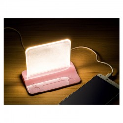 Natlampe 145Lm 2 Watt 2700K USB lader Pink Dæmpbar