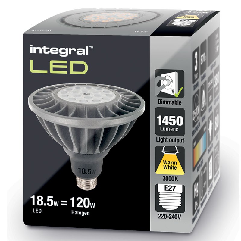 PAR38 1750Lm 18,5 Watt (183W) 3000K Dæmpbar