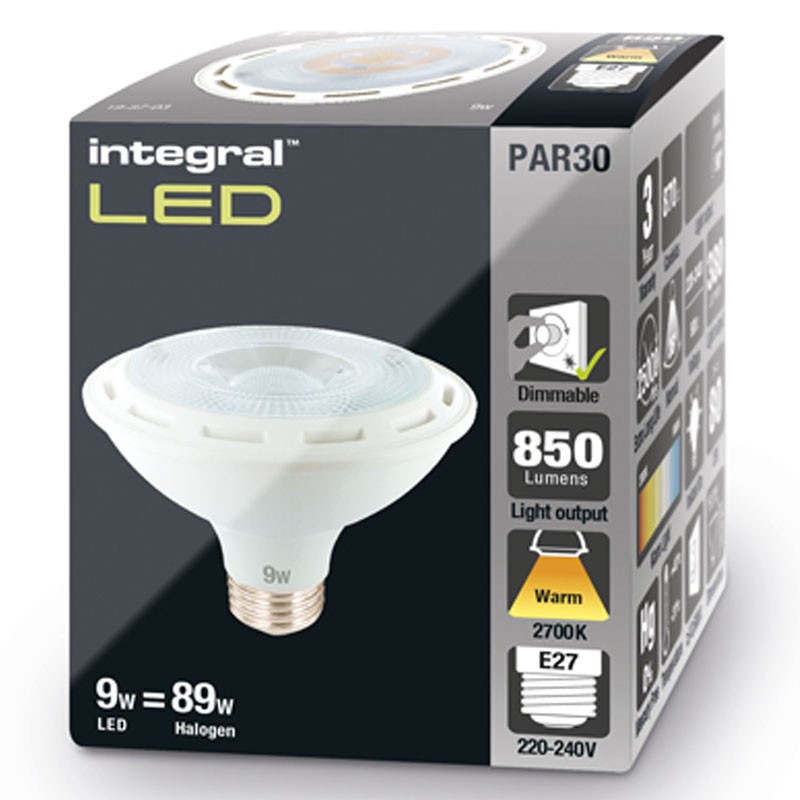 PAR30 850Lm 9 Watt (88W) 2700K Dæmpbar