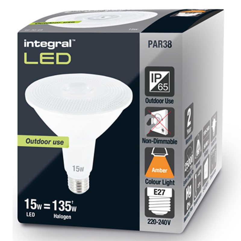 PAR38 1400Lm 15 Watt (135W) Orange IP65