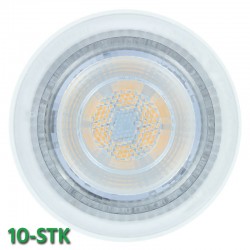 GU10 660Lm 7 Watt (81W) 3000K dæmpbar - 10-Pak