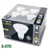 GU10 400Lm 5,6 Watt (50W) 2700K Glas Dæmpbar 5-Pak