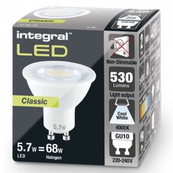 GU10 Classic 530Lm 5,7 Watt (68W) 4000K