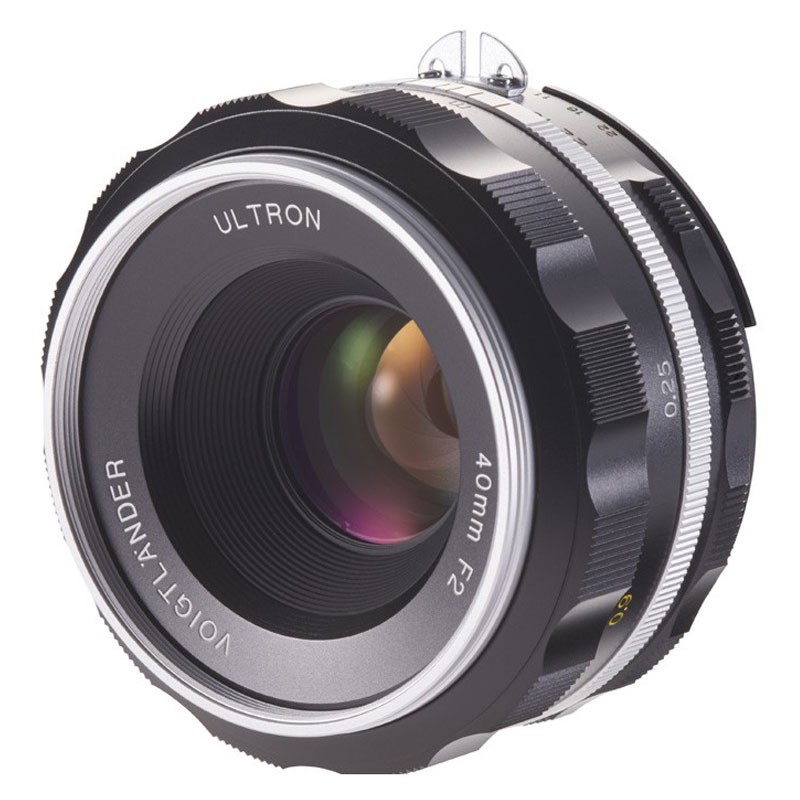 Voigtländer Ultron 40mm f/2.0 SLII-S aspherical Nikon Ai-S sølv