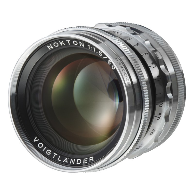 Voigtländer Nokton 50mm f/1,5 aspherical VM, silver