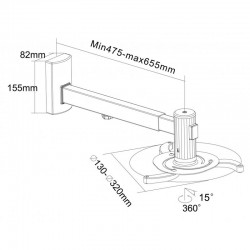 reflecta Projektor Beslag Vesta 65 ST