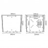 reflecta PLANO Flat Small 40B black TV Beslag
