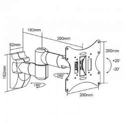 reflecta FLEXO 40-300 silver TV Beslag