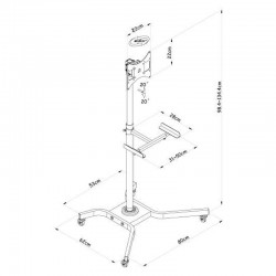 reflecta TV Stand 37P-Shelf Extend