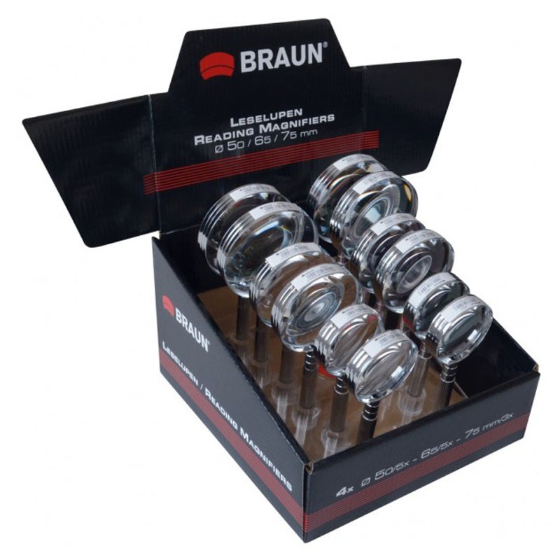 BRAUN Forstørrelsesglas Display