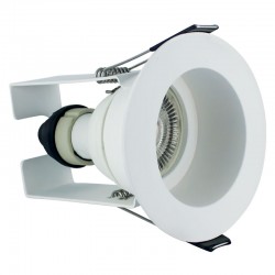 Evofire 70mm m/ isolerings ramme + GU10 Holder u/pære hvid