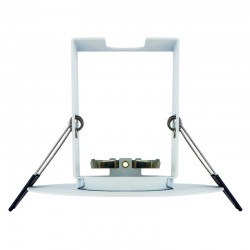 Evofire 70-100mm m/ isolerings ramme + GU10 Holder u/pære Hvid