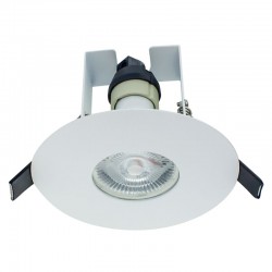 Evofire 70-100mm m/ isolerings ramme + GU10 Holder u/pære Hvid