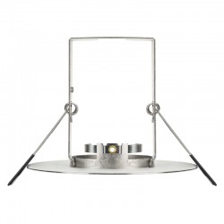 Evofire 70-100mm m/ isolerings ramme + GU10 Holder u/pære Satin