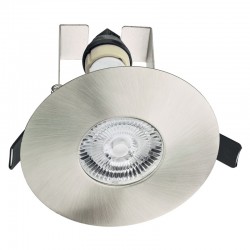 Evofire 70-100mm m/ isolerings ramme + GU10 Holder u/pære Satin