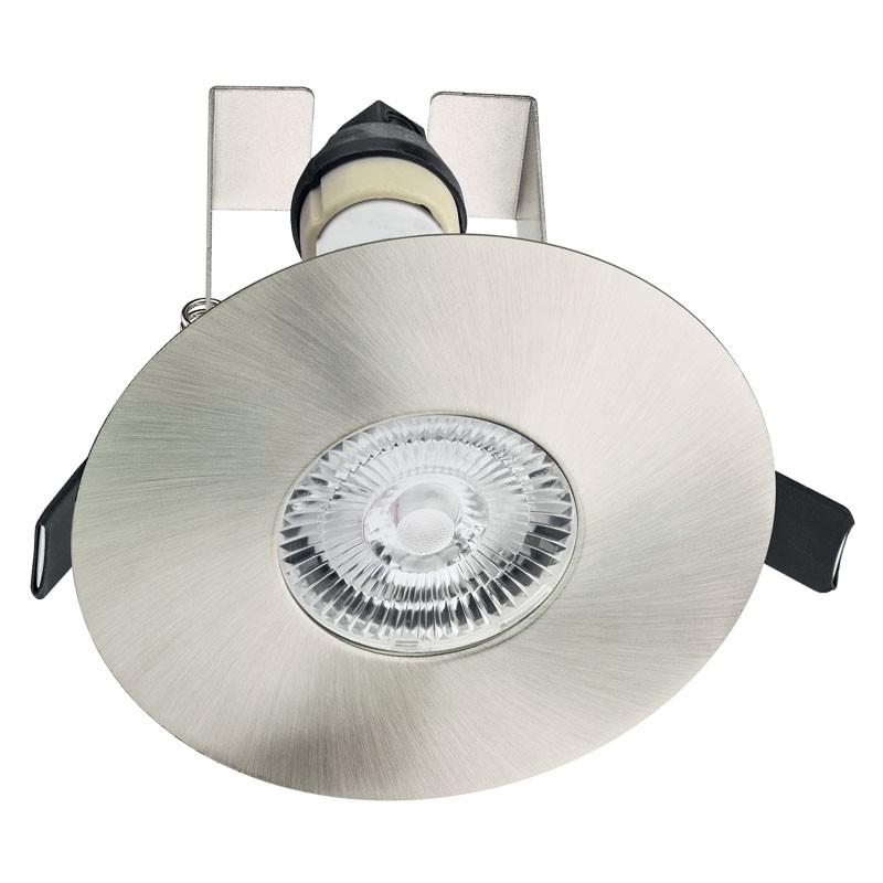 Evofire 70-100mm m/ isolerings ramme + GU10 Holder u/pære Satin