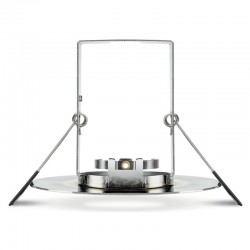 Evofire 70-100mm m/ isolerings ramme + GU10 Holder u/pære Chrome