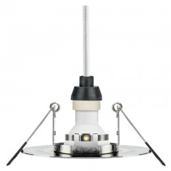 Evofire 70-100mm m/ isolerings ramme + GU10 Holder u/pære Chrome