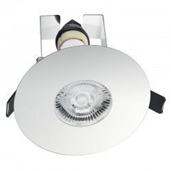 Evofire 70-100mm m/ isolerings ramme + GU10 Holder u/pære Chrome