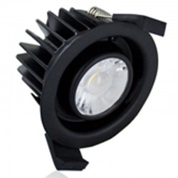 Downlight 830Lm 10 Watt (50W) 3000K IP65 dæmpbar sort