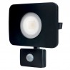 Compact-Tough Floodlight 50 Watt 3000K 4500Lm PIR Sensor Sort