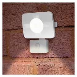 Compact-Tough Floodlight 30 Watt 4000K 2700Lm PIR Sensor override Hvid