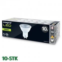 GU10 Classic 360Lm 4 Watt (50W) 2700K 10-pak